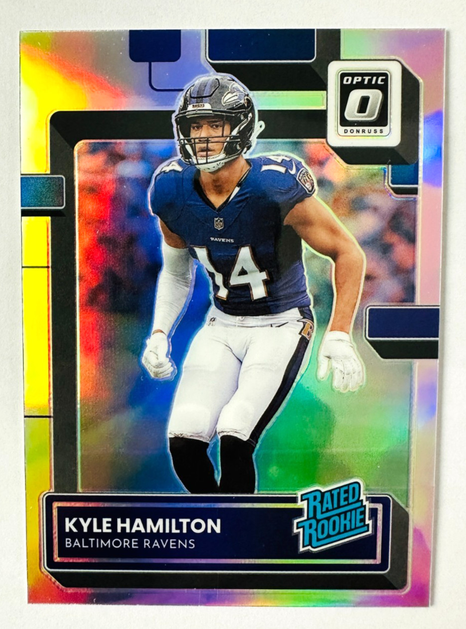 2022 Donruss Optic Kyle Hamilton RC #238 Ravens Rated Rookie!