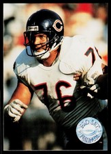 Steve McMichael, 1991 Pro Set Platinum, #14, Chicago Bears,