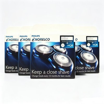 5PCS New Philips Norelco HQ8 Dual Precision Replacement Shaver 3 Heads Sealed US