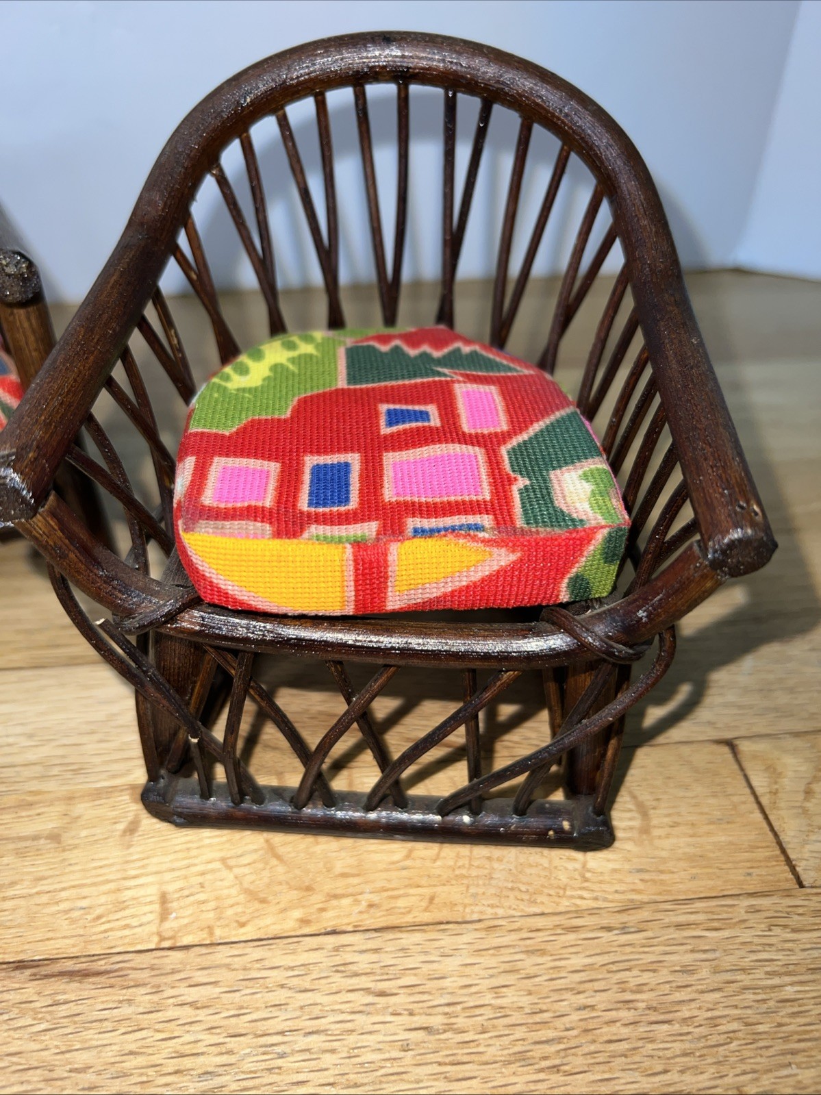 1970s Durham Industries Charley Rattan Barbie Furniture Set Retro Mod Tiki Bar