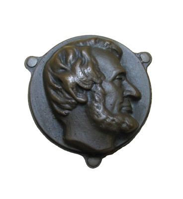 ABRAHAM LINCOLN JOHN COX OCEAN GROVE NJ Antique Decorative Arts Paperweight