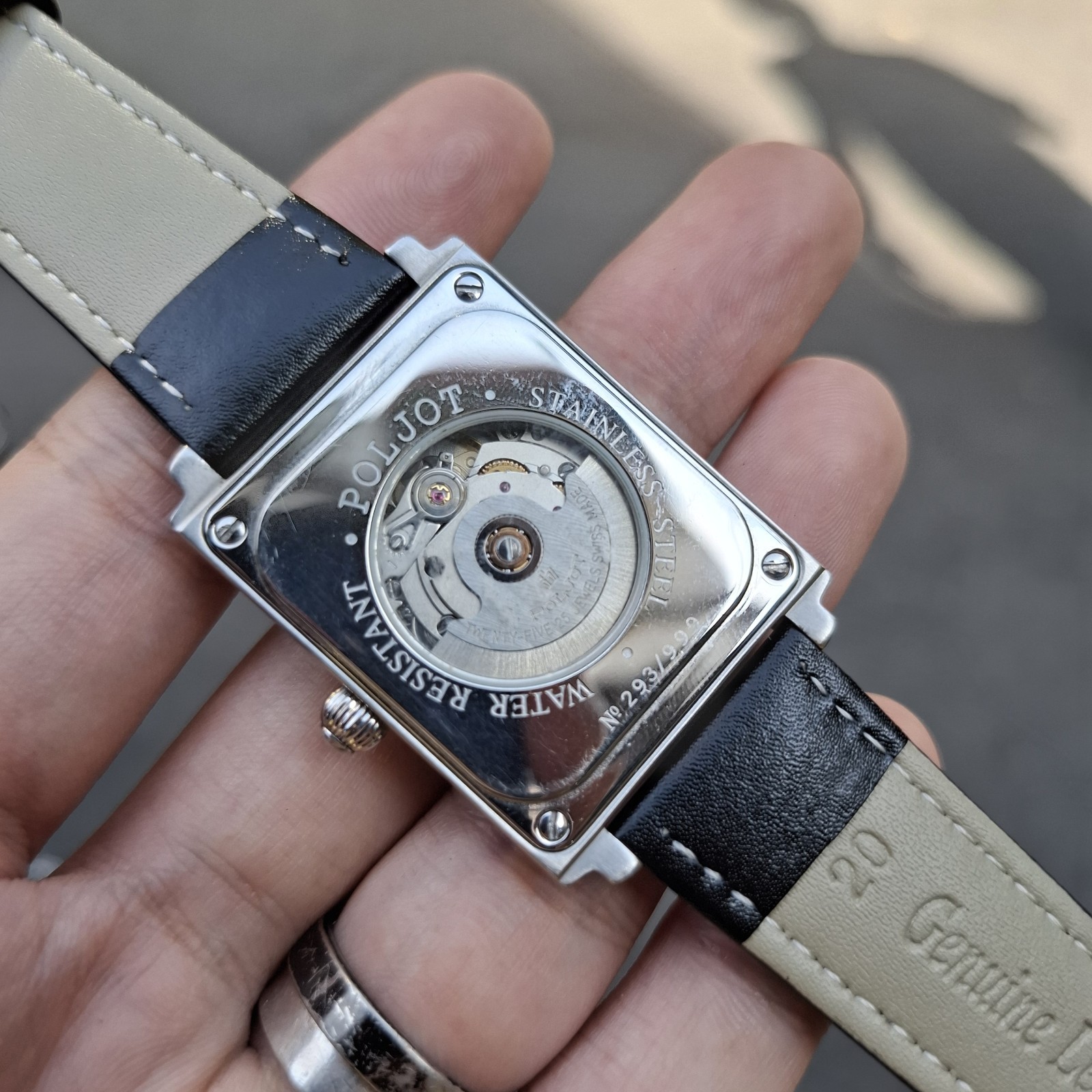 Russia Poljot Rectangular Automatic ETA 2824-2 Wa… - image 7