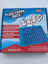 Multi-Math Flash Cards Pack w/ Math Board Addition Subtraction Multiplication Di