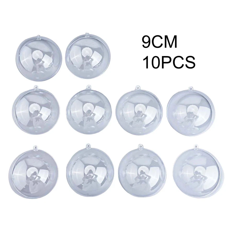 Decorazione rotonda per bambini 10 cm plastica trasparente alta qualità - Immagine 2 di 4