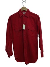 PILGRIM 60s Long-Sleeve Shirt, Size 14.5, Cotton, Red
