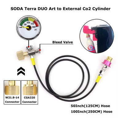 Soda Quick Connect to External Co2 Tank Adapter Kit Fit Sodastream Terra DUO Art