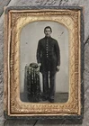 Tinted TINTYPE PHOTO YOUNG UNION SOLDIER