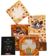 60 PCS Thanksgiving Bakery Cookie Boxes With ...