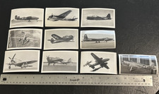 Lot of 10 Vintage 1940s AEROPLANE PHOTO SUPPLY WWII Era Aircraft Photos 3