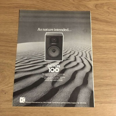 GRAM99 MAGAZINE ADVERT 11X8 CELESTION DITTON 100 SPEAKER