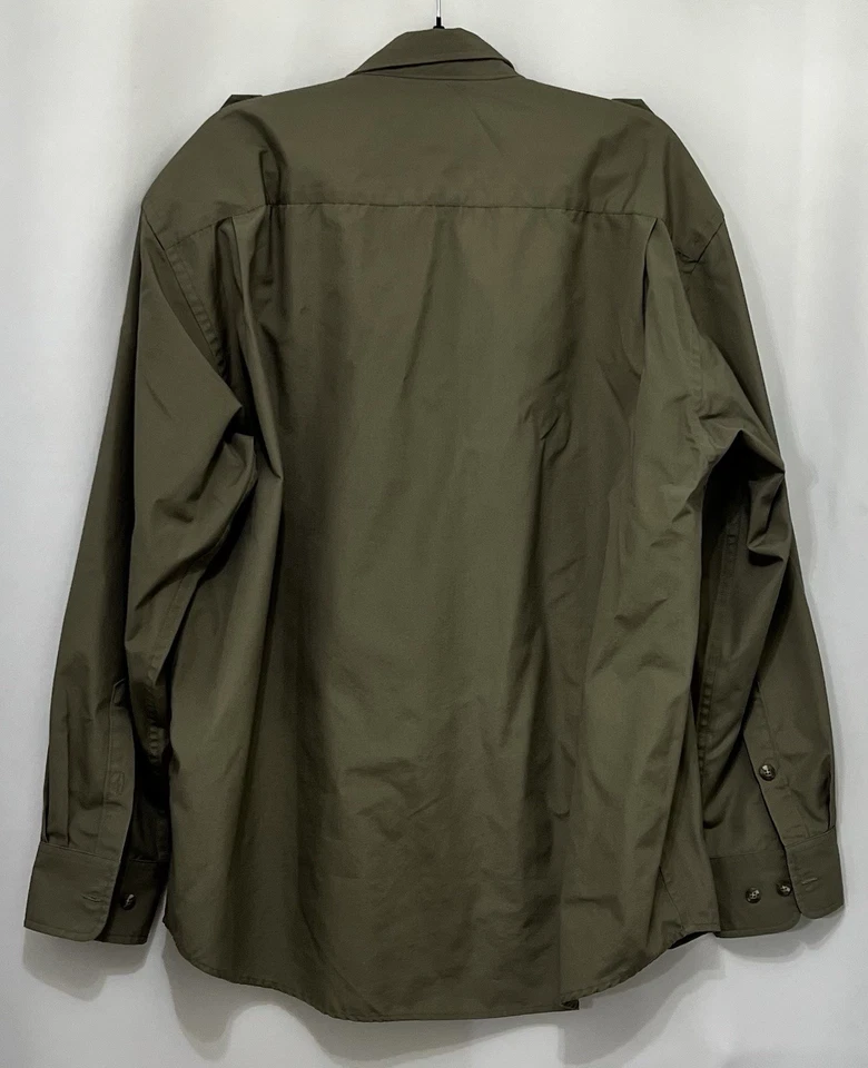 Cabela's Safari Shirt Men's Size Large Canvas Hiking Camping Hunting Utility - Image 2 of 4