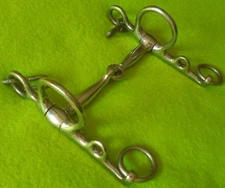 Very Nice Quality 5" Mouth Pelham Snaffle Bit~2 Different Rein Positions~CLEAN