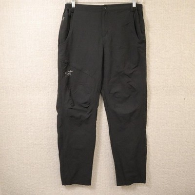 Arc'teryx Pants Mens Medium Black Softshell Hiking Climbing Stretch Zip Pocket