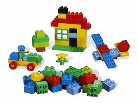Lego Duplo 5506 Large Brick Box Complete Set Creative Building Blocks 71 Pieces