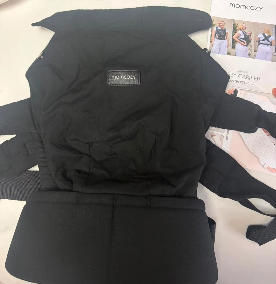 Momcozy Babytrage Ergonomisch 3-20kg Komfort Leicht Schwarz Neu 3-24 Monate - Bild 1 von 4
