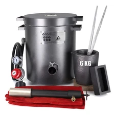 TOAUTO 6KG Upgraded Propane Melting Furnace TMF6000B-V3 Gas Kiln Kit 1300°C