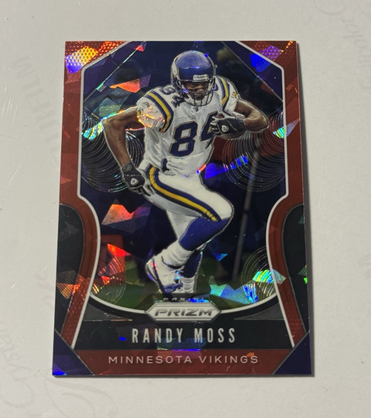Panini 2019 Prizm Football Randy Moss #294 Red Ice Prizm Vikings
