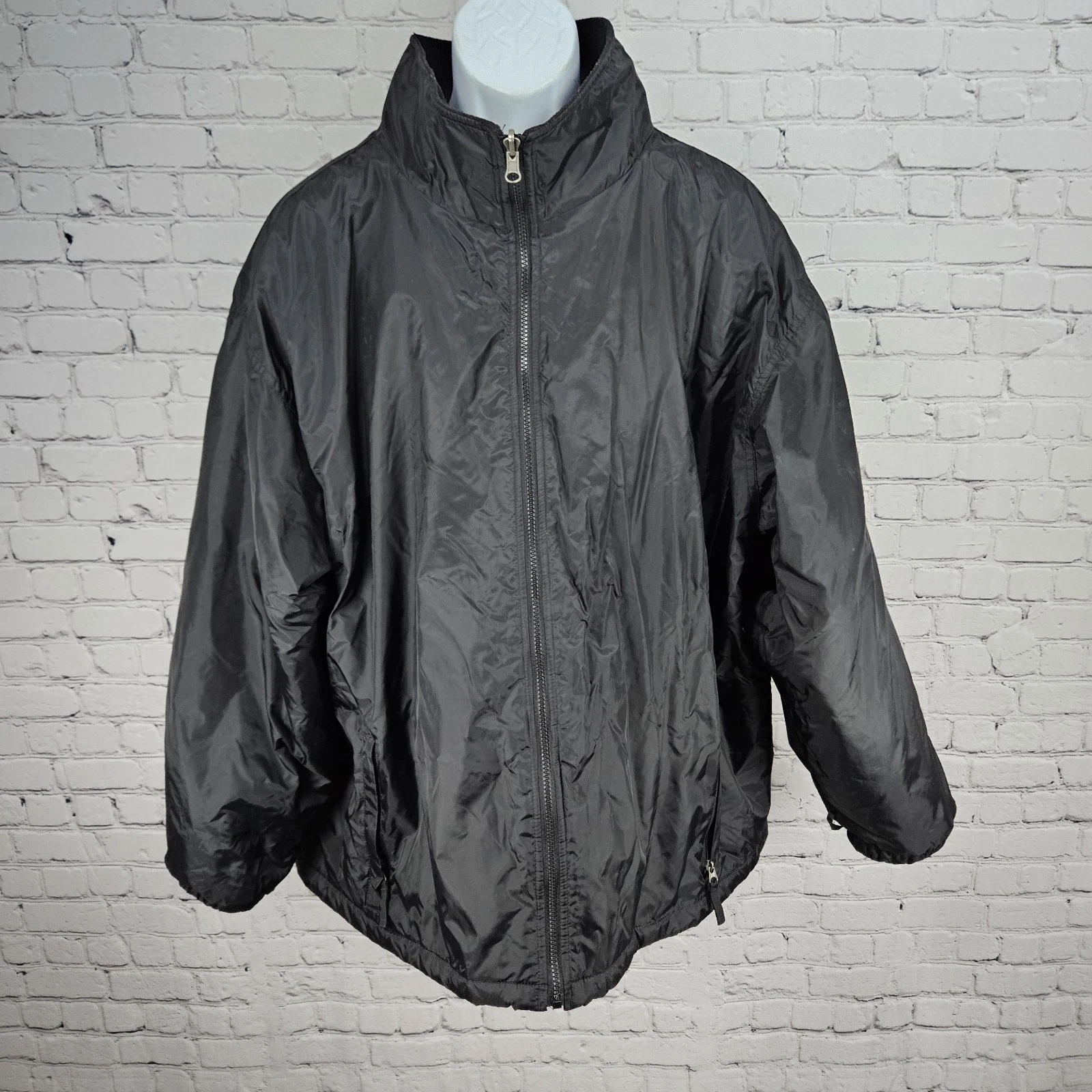 Colorado Black Full Zip Fleece Lined Insulated Lightweight Zip Pocket Jacket 3XL