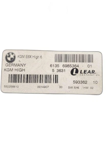 Chassi ECM controle de corpo BCM de 9/05 compatível com 06 BMW 525i 1229904 - Imagem 2 de 4