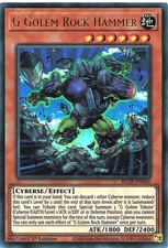 Yu-Gi-Oh TCG BLCR-DE040 UR G Golem Rock Hammer Battles of Legend: Crystal Reveng