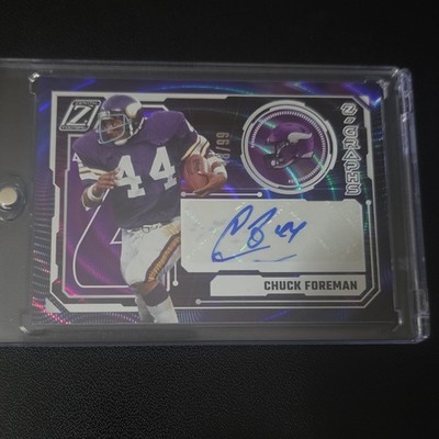 Panini-2024 Zenith Z-Graphs Chuck Foreman Autograph #ZG-CFN 48/99 Vikings