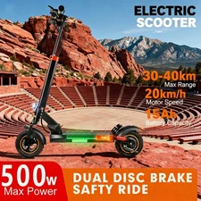 Adult Electric Scooter with 70-Mile Range:Dual Suspension & Brakes,Speedy 28 mph