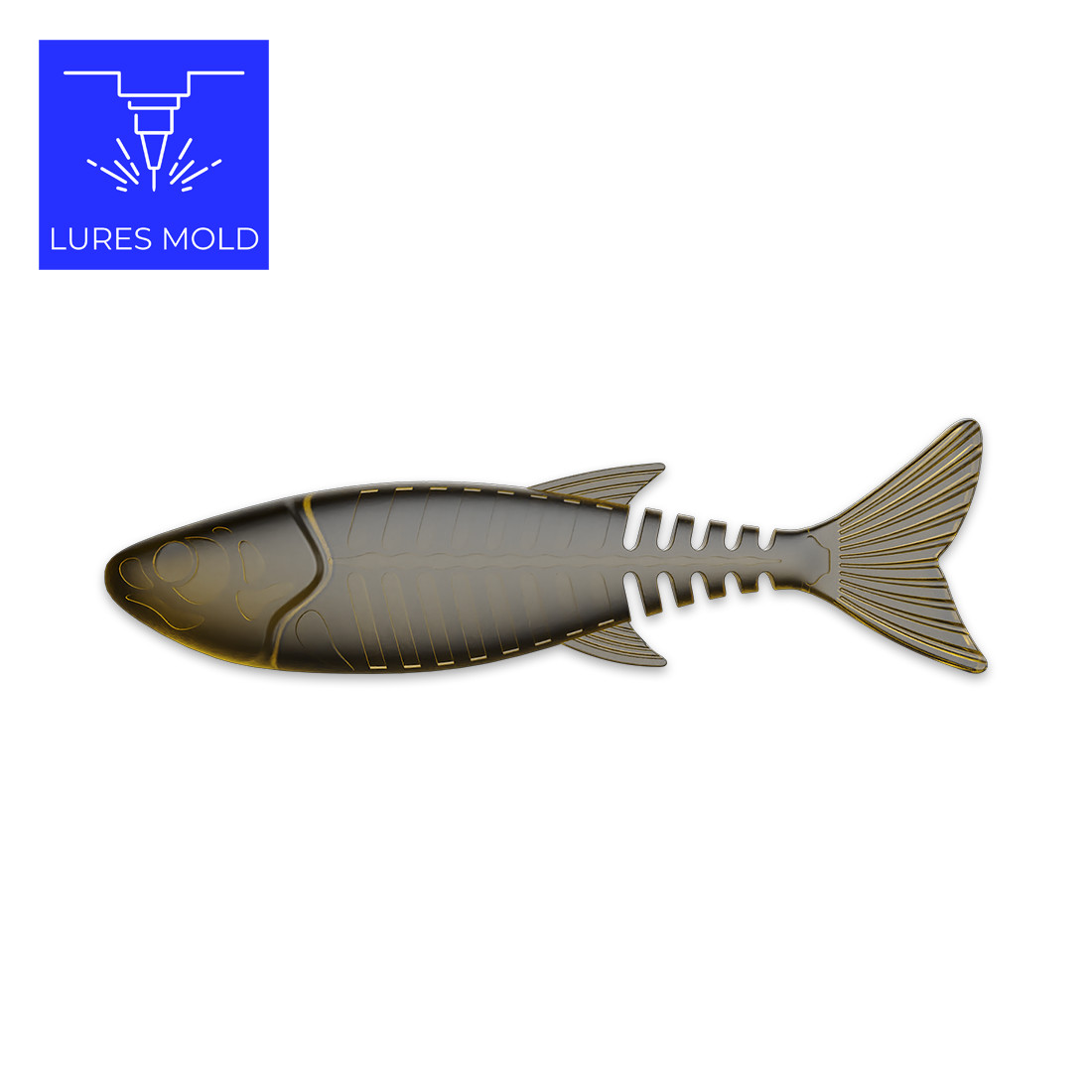 Bait DIY Fishing Mold Soft Plastisol Swimbait K124 3inch - Image 3