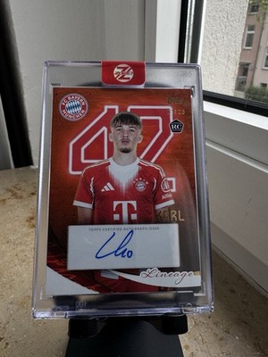 Lennart Karl RC  Auto /25 TOPPS Lineage FC Bayern München 2025-26