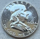 1962 Proof Franklin Half Dollar 90% Silver-INV#9113