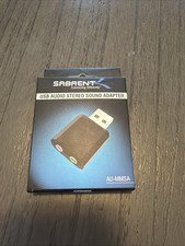 SABRENT USB External Stereo Sound Adapter For Windows  Mac AU-MMSA