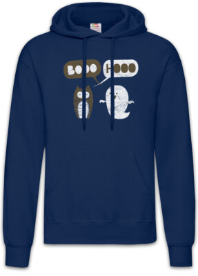 Booo Hooo Hoodie Kapuzenpullover Ghost Owl Fun Geek Nerd Uhu