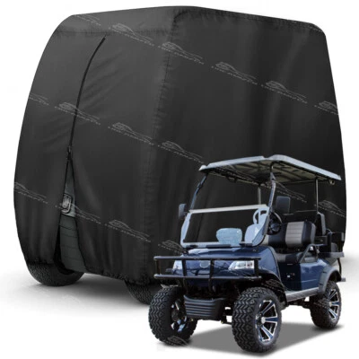 DREAMIZER For Denago Nomad Rover XL 4 Passenger Golf Cart Cover Zipper Outdoor Waterproof