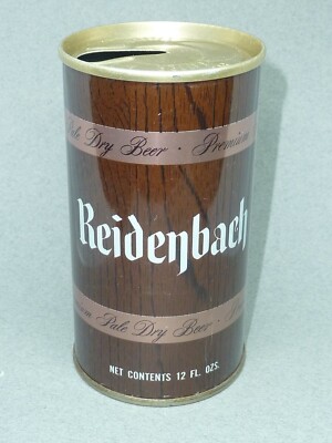 Empty Top Opened 12oz Reidenbach Premium Pale Dry Beer S.S. Tab-Top  Clean !! 