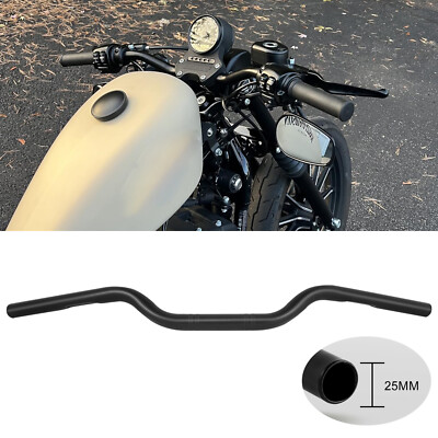 1'' 25mm Motorrad Drag Bar Lenker Chrom Für Harley Sportster 883 1200 XL Iron