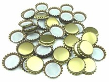1000 korków koronowych Korek koronny Nowy 29mm duży ZŁOTY Piwo Browar hobbystyczny