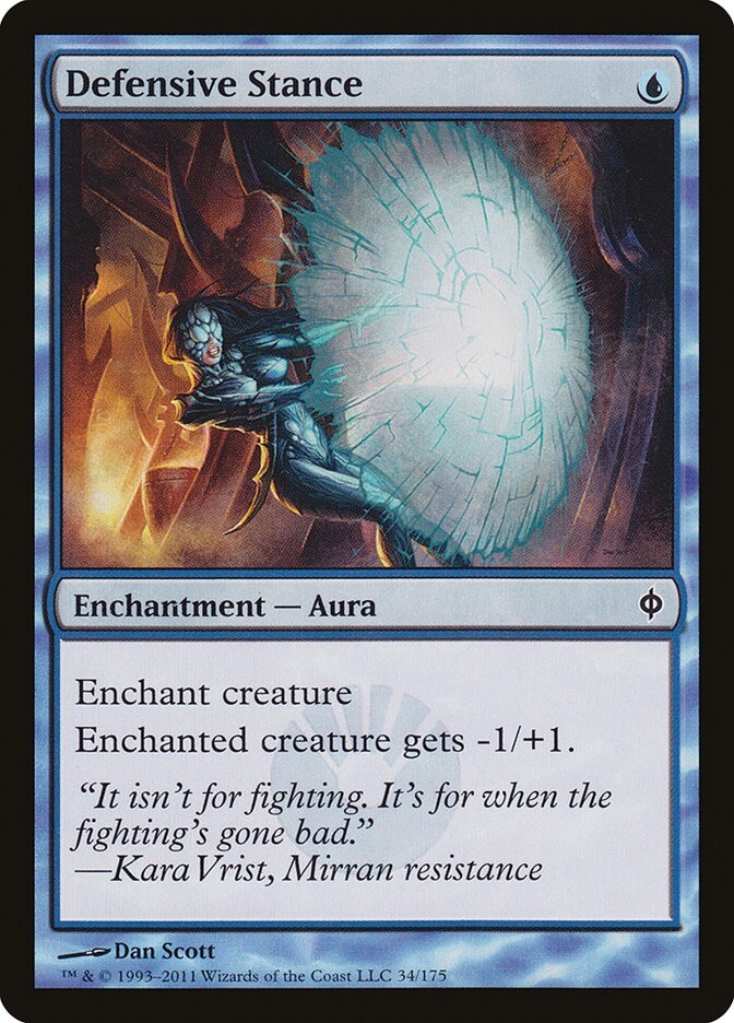 New Phyrexia Defensive Stance MTG Magic the Gathering NM