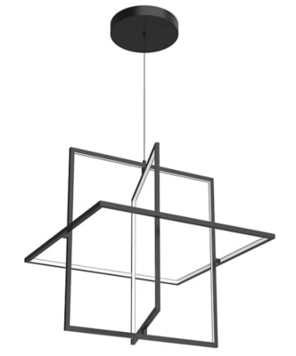 Kuzco Lighting Black 17x19  Chandelier LED Light 6000K 90W, PL15-RF0211A1-90W-BK
