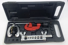 Brake Lines Repair Kit, Flaring Tool Copper Pipe Cutter 3/6" Unions Nuts