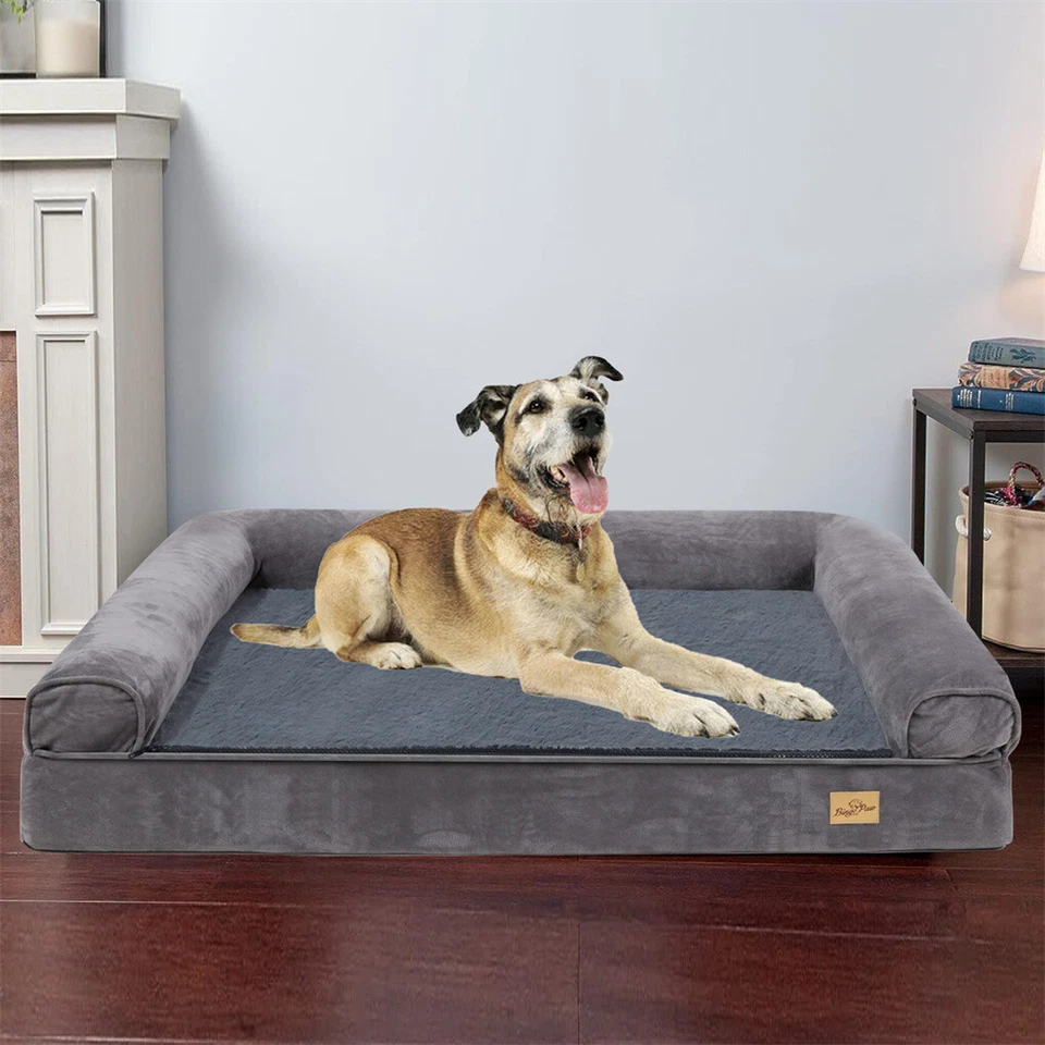 M-XXL Pet Dog Calming Bed Waterproof Chew Proof Orthopedic Sofa Removable Cover - image 3 of 4