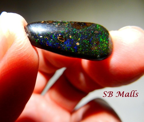 6.8 Cts. HONDURAS BLACK MATRIX HONDURAN OPAL CABOCHON LOT 2849d - Picture 3 of 5