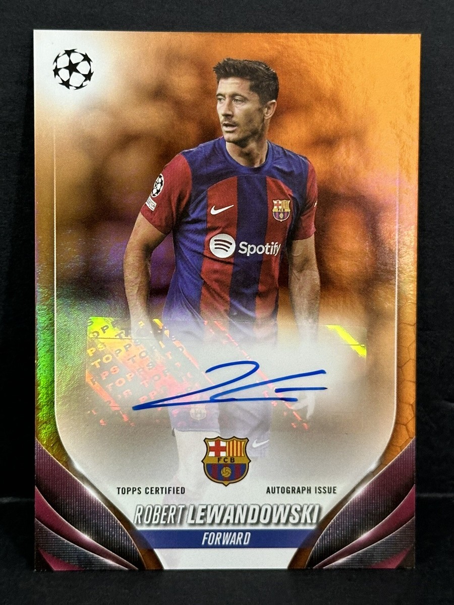 2023-24 Topps UEFA Club Competitions Robert Lewandowski Auto 