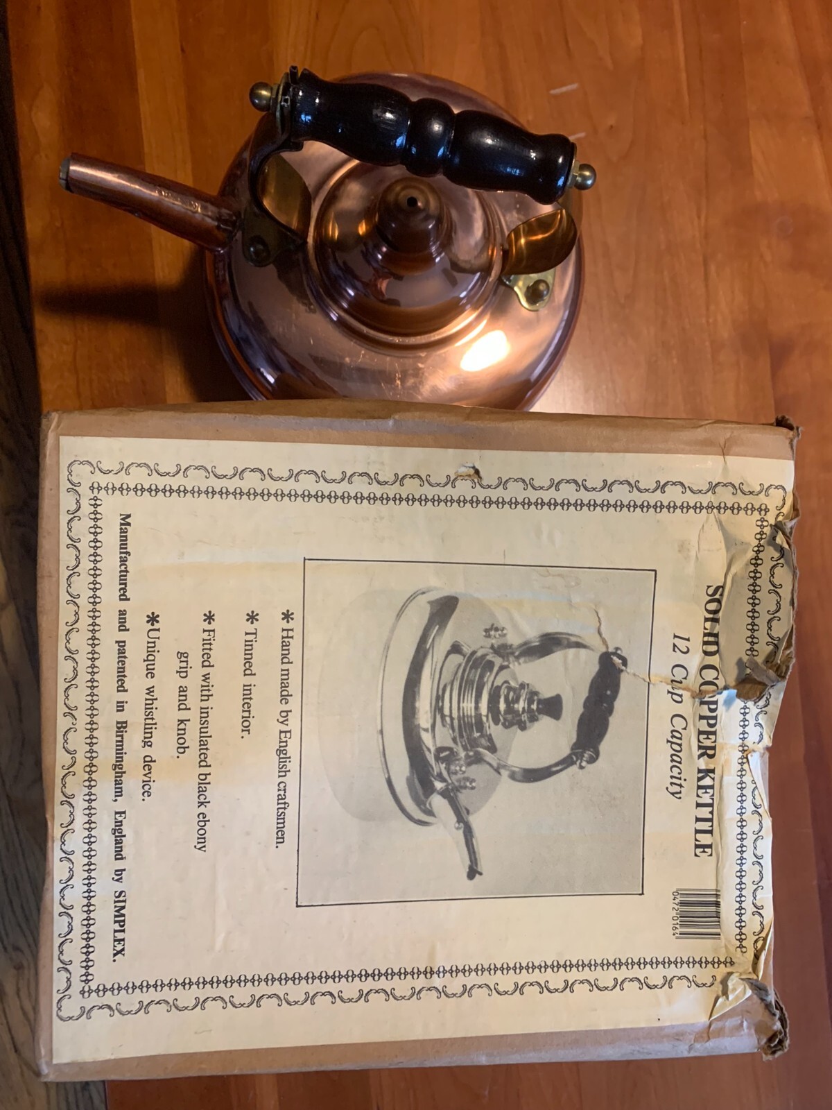 12 Cup SIMPLEX Solid Copper Tea Kettle 400709402190 Made In England in box eBay