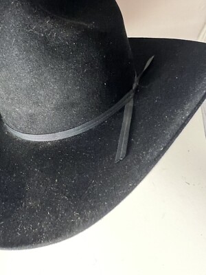 Resistol Cattleman 65 Cowboy Hat Black 6-7/8 | eBay