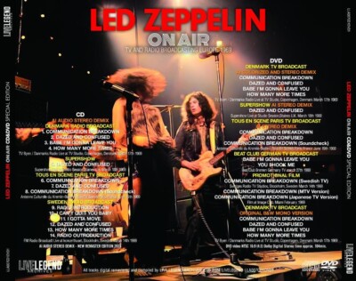 LED ZEPPELIN / ON AIR : TV AND RADIO BROADCASTING EUROPE 1969
