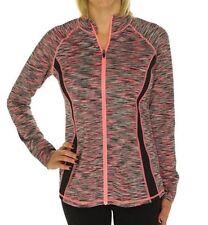 NWT Ideology Women's Space Dye Active Jacket Full Zip Wicking Pink Size XS
