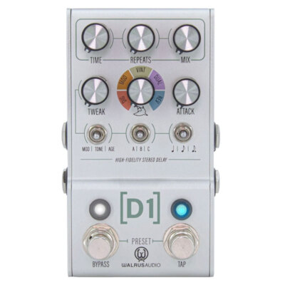 Walrus Audio MAKO Series: D1 High-Fidelity Delay V2 Pedal