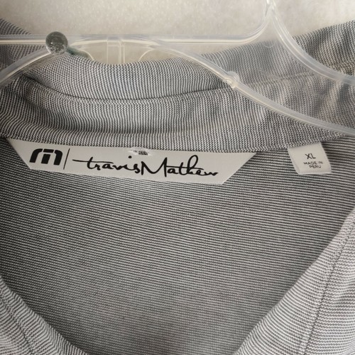 Polo Travis Mathew Para Hombre Extra Grande Golfista Rugby Gris Talla XL - Imagen 2 de 9