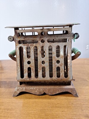 VTG Antique Dominion Lady MFG. Style 50 Art Deco Electric Toaster NO CORD 