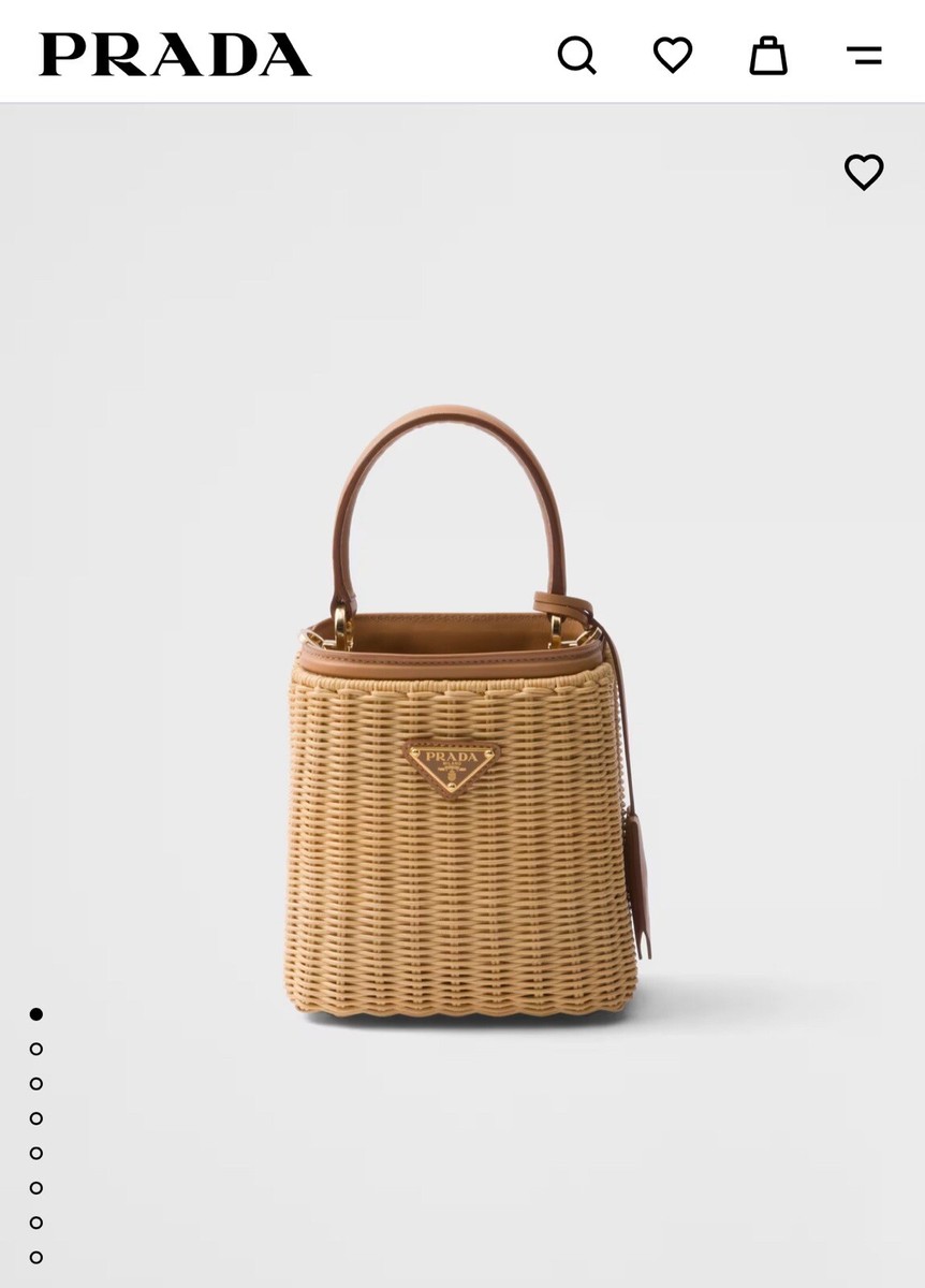 Prada Wicker Leather Panier Purse Bag | eBay Prada Wicker Leather Panier Purse Bag | eBay