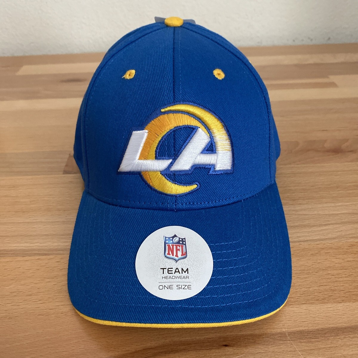 LA Rams NFL Team Logo Headwear One Size NWT Adjustable Cap Hat